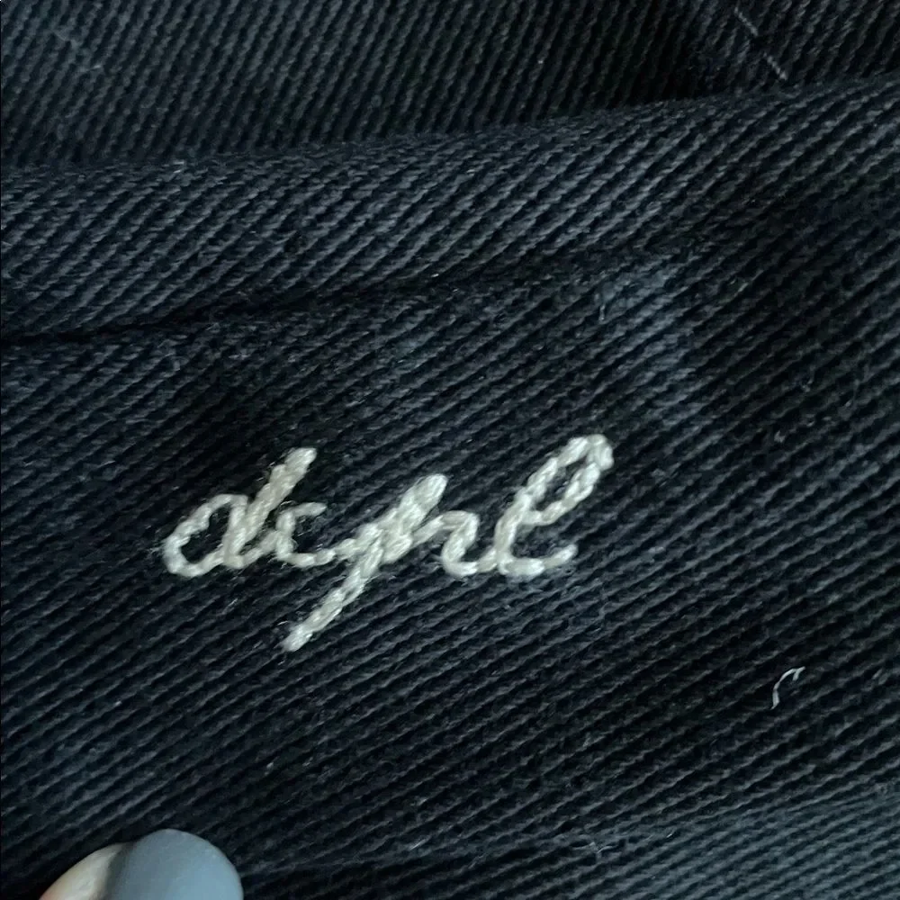 DCPL Lightning Black Straight Leg Jeans Sz 34